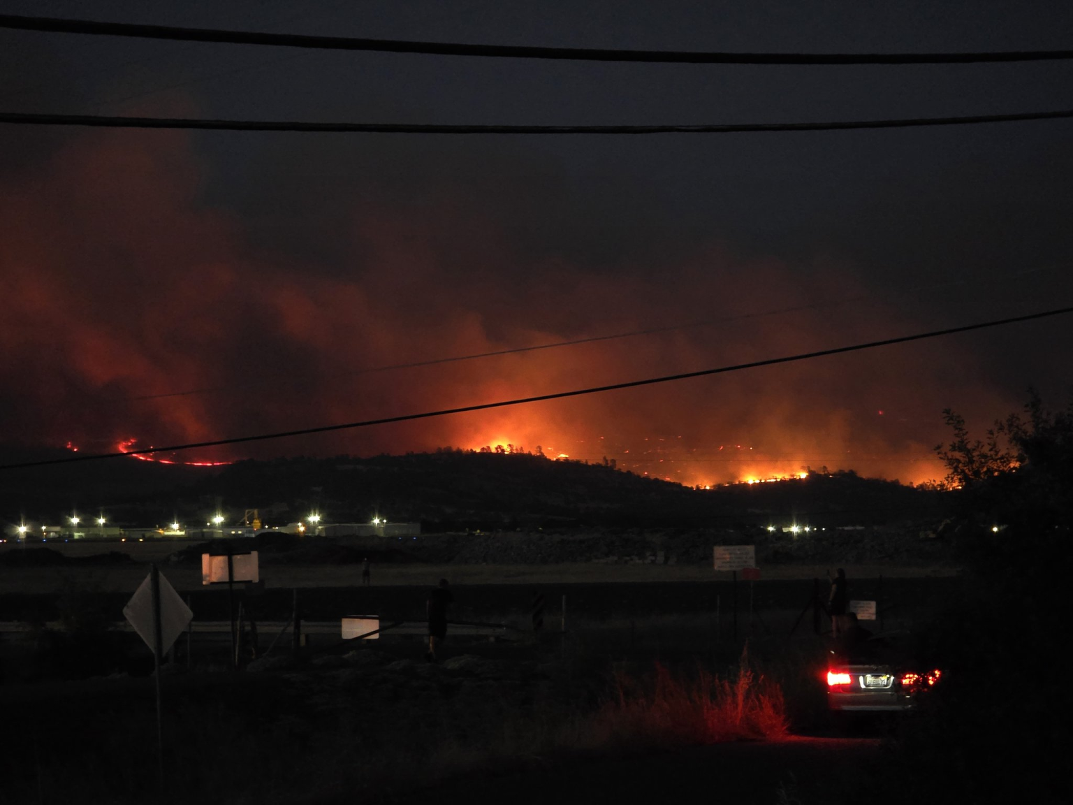 The Park Fire in Chico, California.