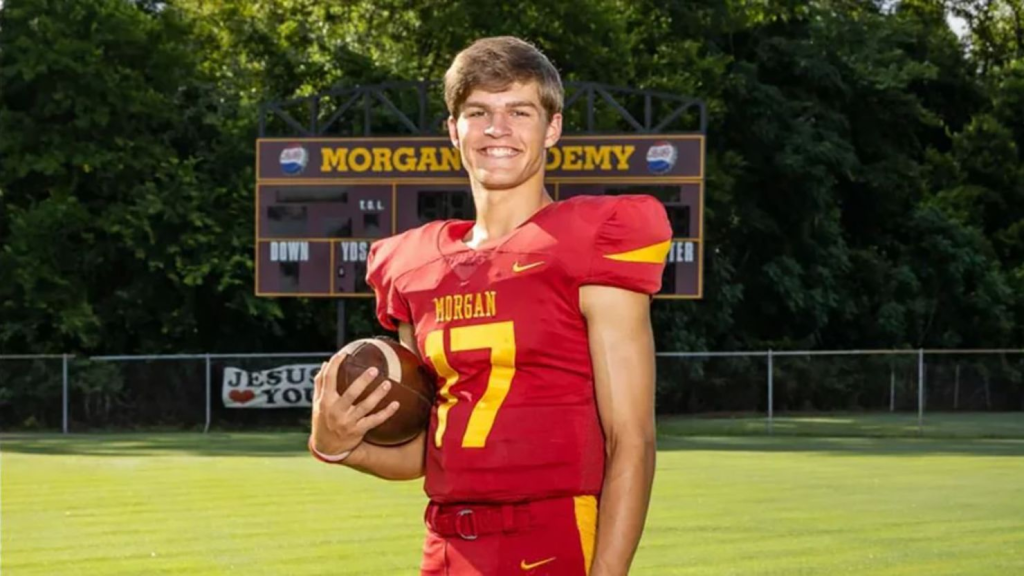 The Alabama high school football community is mourning the loss of Caden Tellier, a 16-year-old quarterback from Morgan Academy in Selma, Alabama. (Image Credit: Morgan Academy)