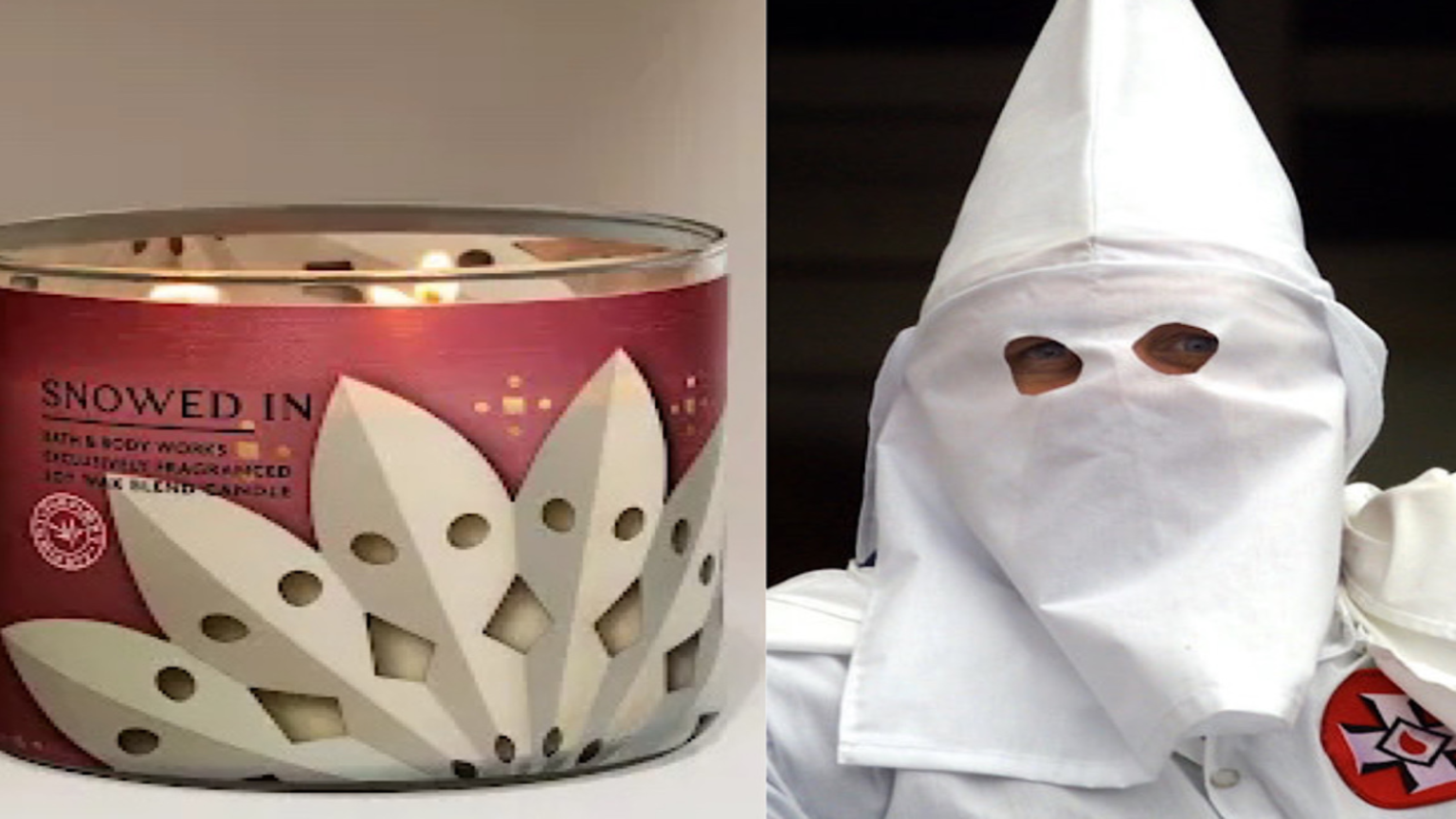 Bath & Body Works Pulls "Snowed In" Candle After Backlash Over KKK Resemblance.