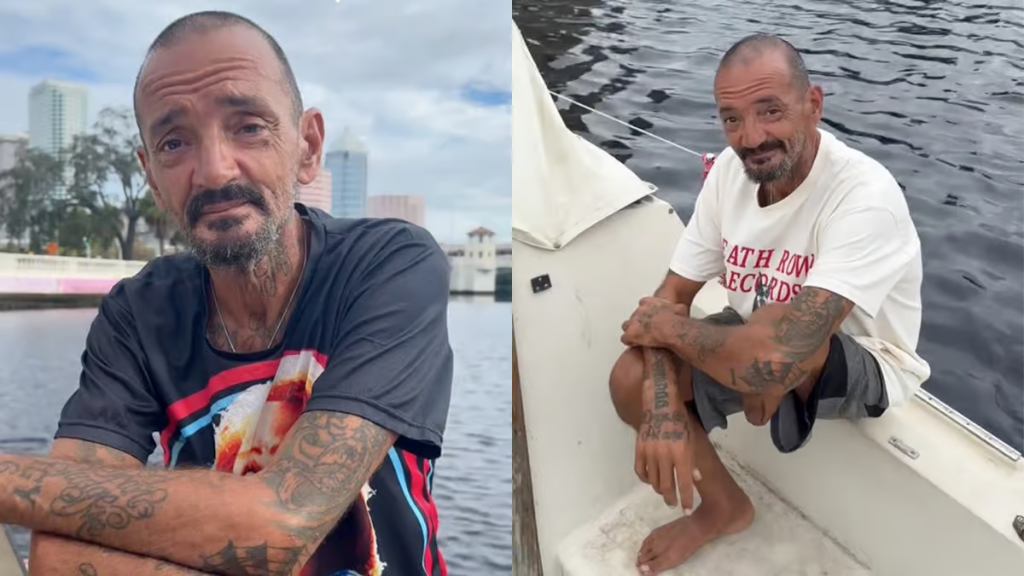 Lieutenant Dan Tampa Battle With Hurricane Milton: A Viral TikTok Sensation Ignites Concern And Hope "Lieutenant Dan" of Tampa Becomes TikTok Sensation as He Defies Hurricane Milton on His Boat. (Image Credit: TikTok @terrenceconcannon)