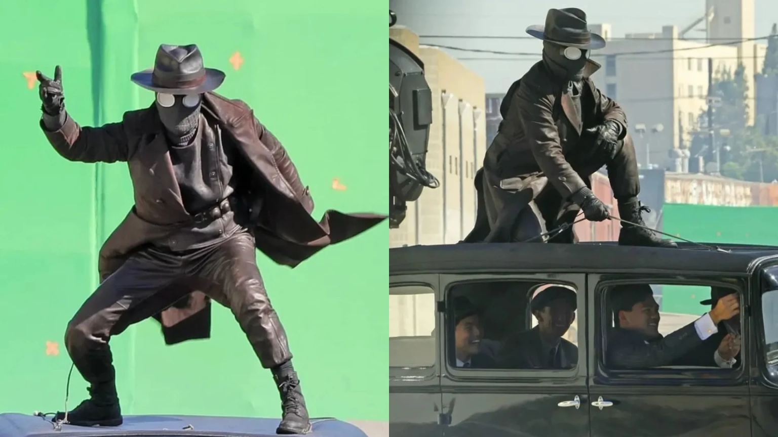 First Look at Nicolas Cage as Spider-Man Noir: A Comic-Accurate Revival in Sony’s Spider-Noir Series. (Image Credit: TMZ)