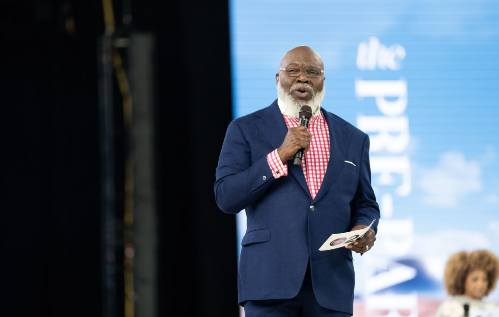 Bishop T.D. Jakes Stable After Medical Emergency During Live Sunday Sermon. (Credit: Eugenia R. Washington / Getty Images)