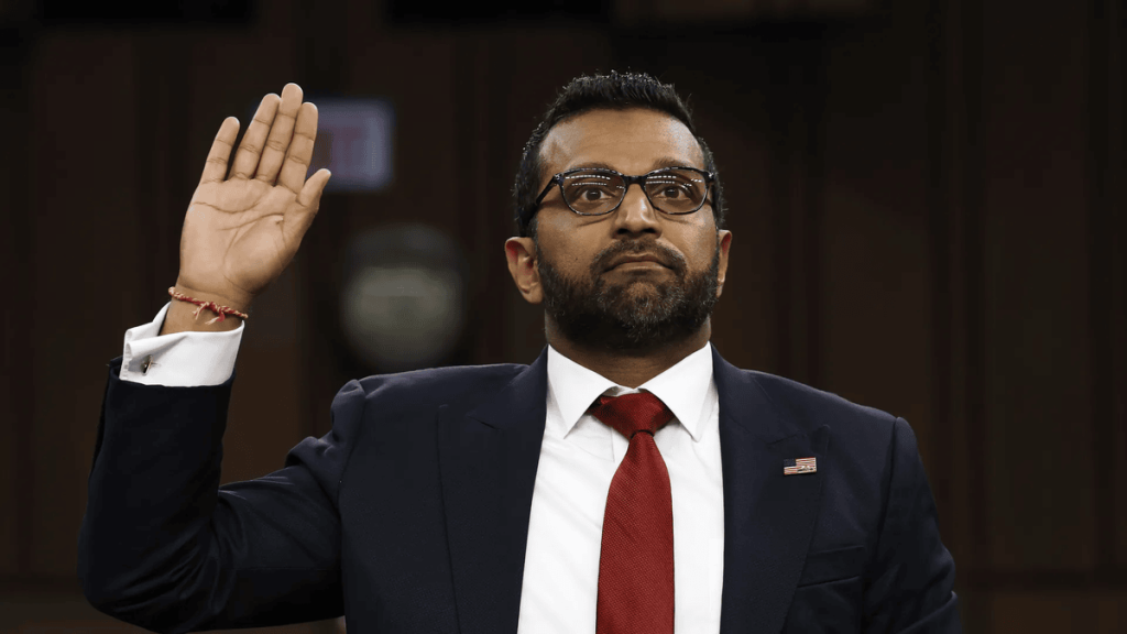 Kash Patel Sworn In as FBI Director in Narrow Senate Vote. (Credit: Getty Images)