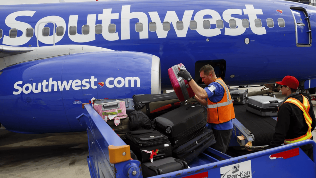 Southwest Airlines Shifts to Paid Checked Baggage Policy Amid Investor Pressure. (Credit: Getty Images)