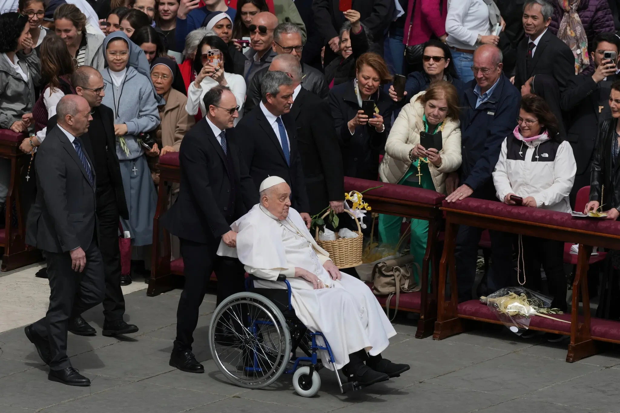 Pope Francis dies on Monday, aged 88, at the Vatican’s Casa Santa Marta. (Image Credit: Alessandra Tarantino/Associated Press)