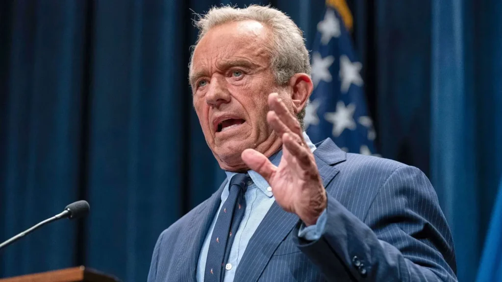 Robert F. Kennedy Jr. autism claims sparked heated debate at the Hubert Humphrey Building Auditorium in Washington, April 16, 2025. (Image Credit: The Associated Press)
