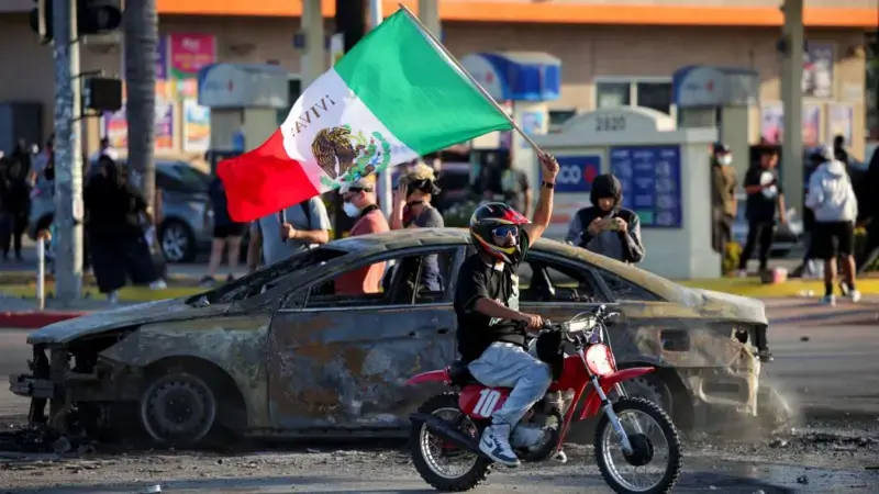 The LA riot has been going on since Friday, they comes amid Immigration Customs Enforcement (ICE) raids in the city. (Image Credit: Reuters)