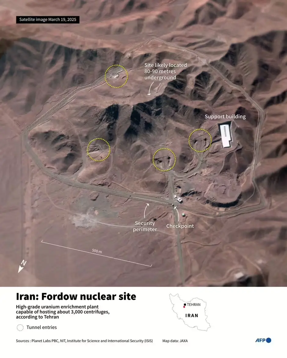 A 5.1-magnitude earthquake struck Iran's capital today is alarmingly close to the country's Fordow nuclear enrichment facility. (Credit: Getty Images)