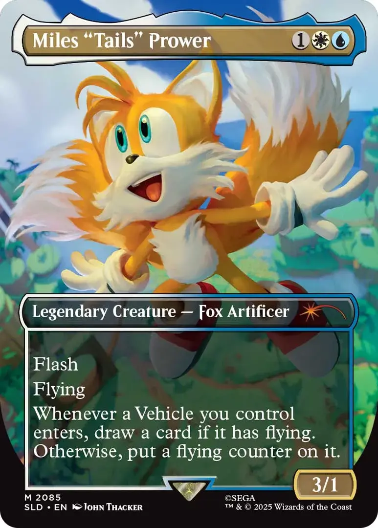Magic: The Gathering x Sonic The Hedgehog Collab Announced 3 Miles "Tails" Prower Magic: The Gathering “Secret Lair x Sonic: Friends & Foes” Collection.