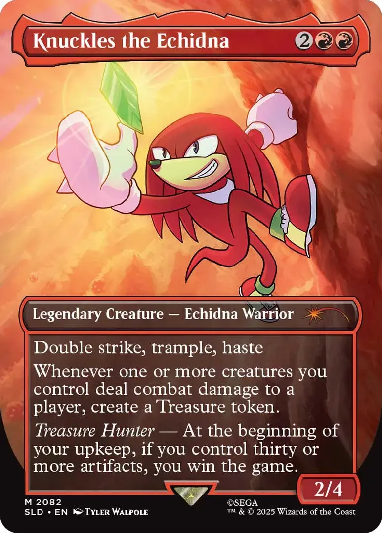 Magic: The Gathering x Sonic The Hedgehog Collab Announced 7 Knuckles the Echidna Magic: The Gathering “Secret Lair x Sonic: Friends & Foes” Collection.