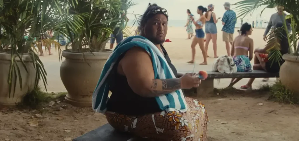 David Hekili Kenui Bell as the iconic "shave ice guy" in the 'Lilo & Stitch' (2025) live-action remake. (Image Source: Disney)