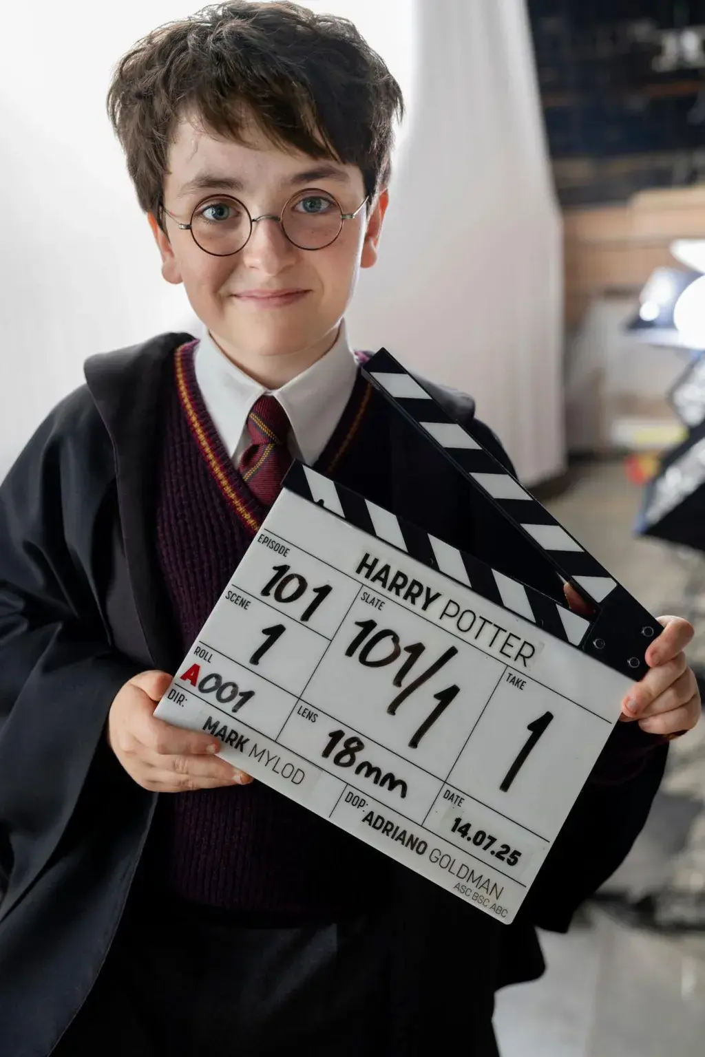 First look at the young Scottish actor Dominic McLaughlin as "The Boy Who Lived" in the new HBO's Harry Potter series. (Image Credit: Aidan Monaghan/HBO)