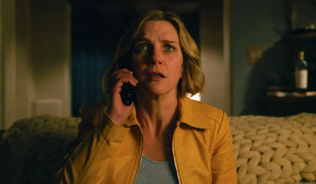 First Look at Rhea Seehorn in Pluribus: The highly anticipated new series from Vince Gilligan—creator of Breaking Bad and Better Call Saul. (Image Source: Apple)