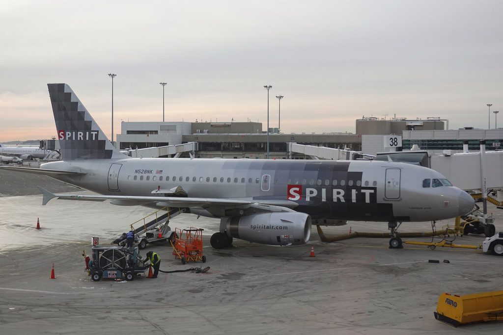 Spirit Airlines Airbus A320neo aircraft on tarmac