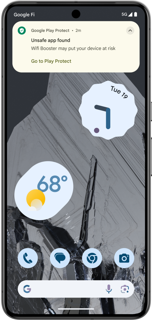 Google to Purge Low-Quality Apps from Play Store 4 Google Play Protect live threat detection system at work. (Source: Google)