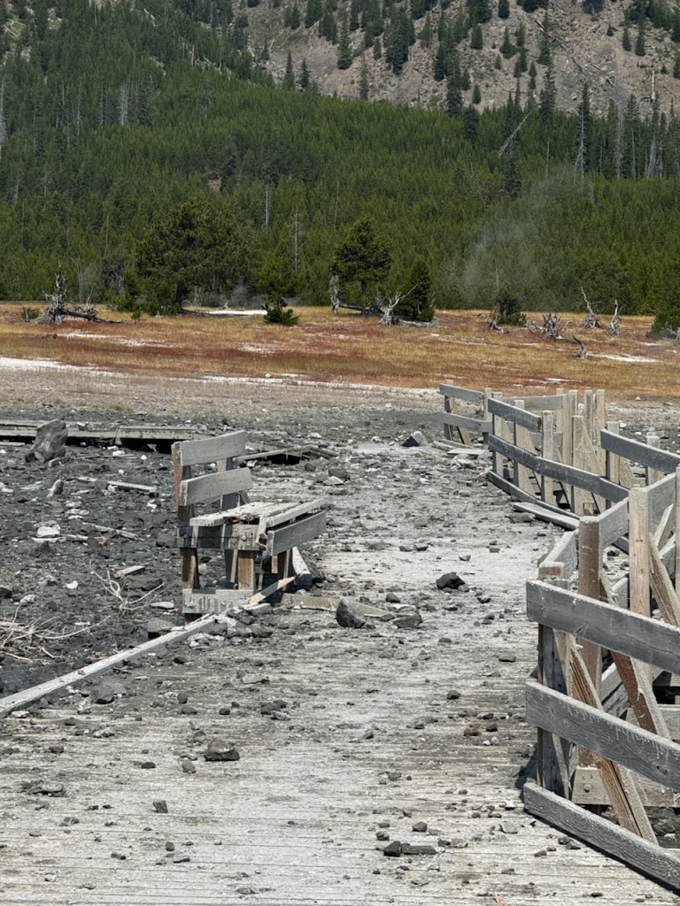 Hydrothermal Explosion in Yellowstone's Biscuit Basin 1