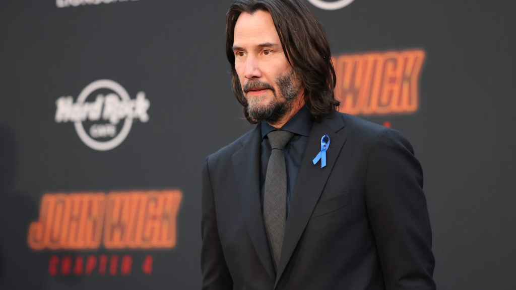 Bill and Ted’s Next Excellent Adventure: Broadway! 4 Keanu Reeves attends the premiere of Lionsgate's 'John Wick: Chapter 4' at TCL Chinese Theatre on March 20, 2023. (Credit: Monica Schipper / Getty Images)