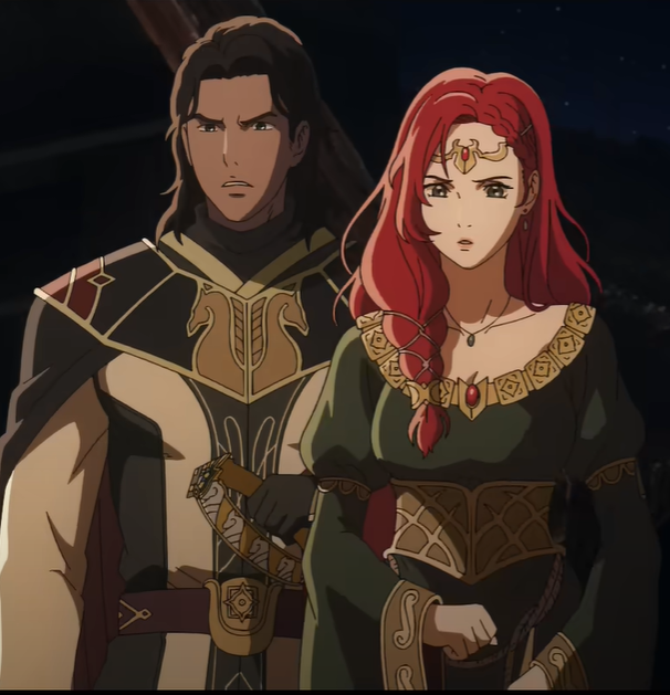 The Lord of the Rings: The War of the Rohirrim Release Date Announced with an Epic New Trailer 2 From left to right, Wulf (voiced by Luke Pasqualino) and Hèra (voiced by Gaia Wise). (Image Credit: Warner Bros.)