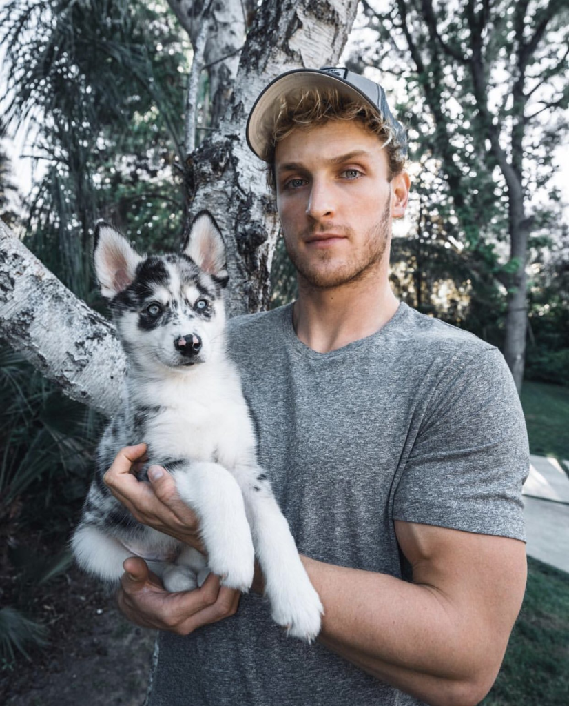 Logan Paul was accused of pushing his dog, Broley, off a boat in a vlog in 2020. (Image Credit: IMPAULSIVE via Twitter / X)