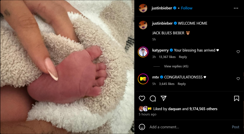 Justin Bieber and Hailey Welcome Their First Baby: Jack Blues Bieber 1 Justin Bieber and Hailey Welcome Their First Baby: Jack Blues Bieber.