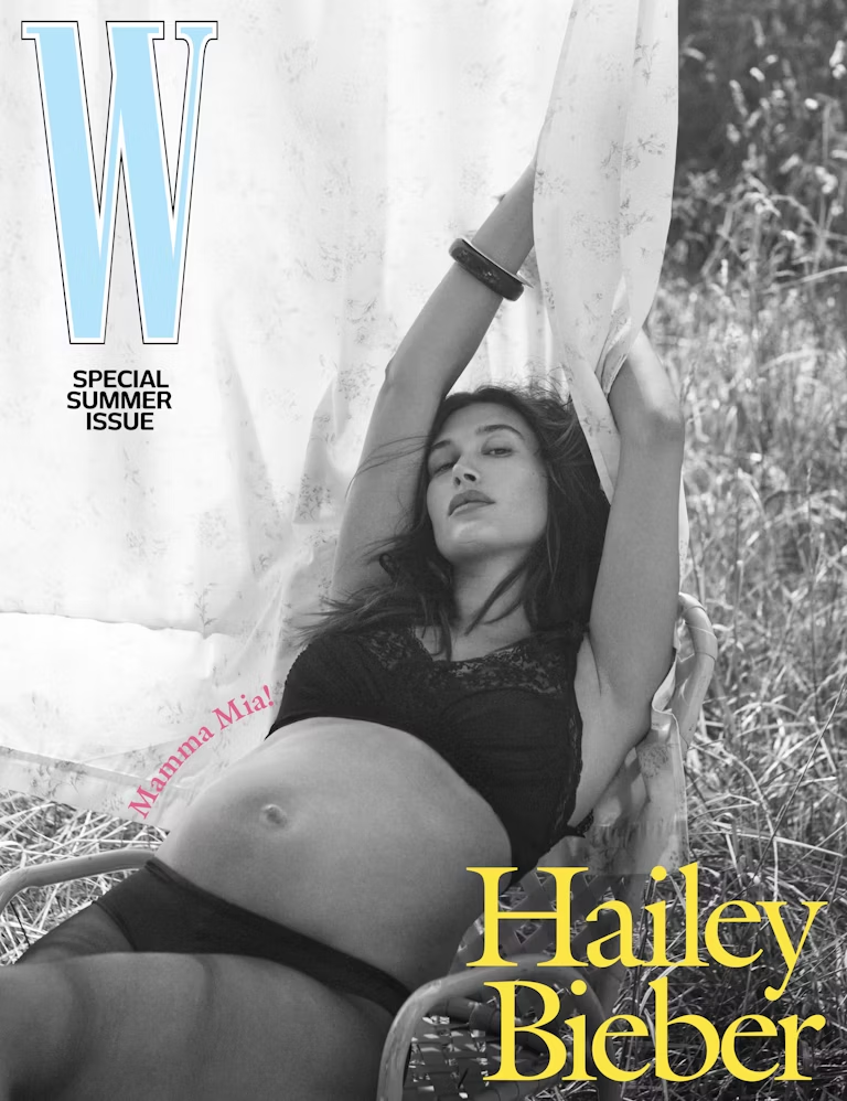 Justin Bieber and Hailey Welcome Their First Baby: Jack Blues Bieber 5 In an interview with W Magazine shortly after the pregnancy announcement, Hailey opened up about her decision to reveal her pregnancy at six months.