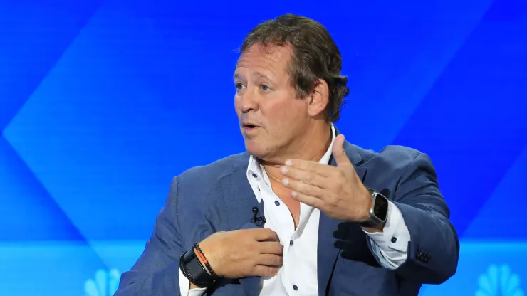 Stocks Drop as Nasdaq Confirms Correction Amid Recession Fears 6 Rick Rieder, BlackRock Senior Managing Director, Chief Investment Officer of Global Fixed Income, speaking at the Delivering Alpha conference in NYC on Sept. 28th, 2023. (Credit: Adam Jeffery / CNBC)