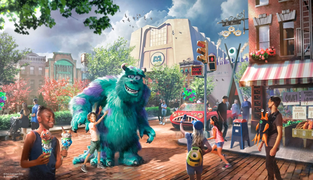 Monsters Inc. Land Coming to Disney's Hollywood Studios 2 The new land will immerse guests in the world of Monstropolis, picking up where the film left off. (Credit: Disney / Pixar)