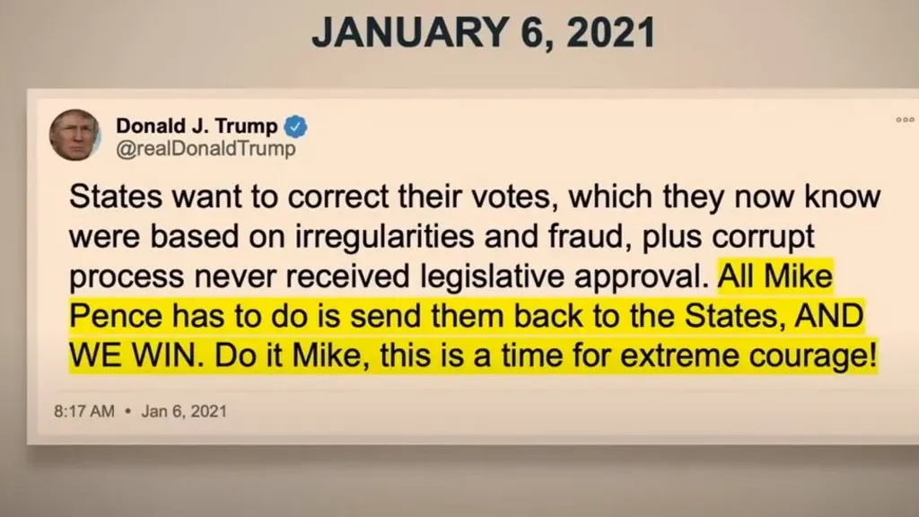 Trump’s Interview with Elon Musk on X Interrupted by DDoS Attack and Technical Glitches 2 Donald Trump's now infamous (and deleted) tweet that started the January 6th Capitol riot. (Source: X / Twitter)