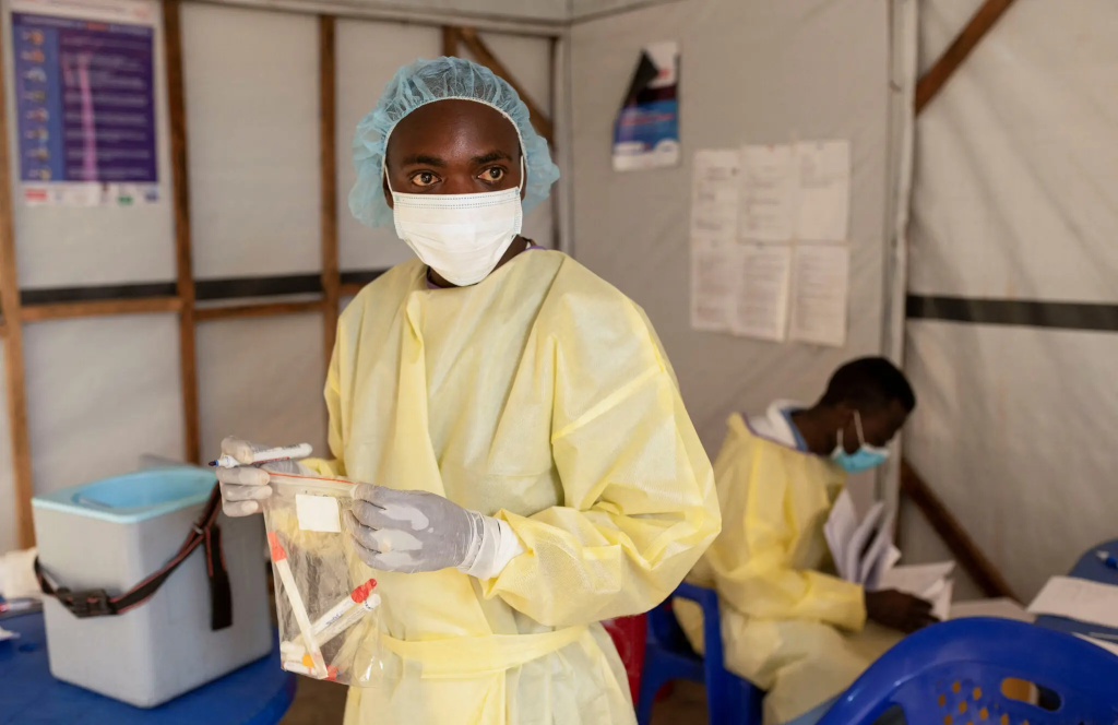 Mpox Outbreak Declared a Global Health Emergency by WHO 2 Samples taken from a patient with a suspected case of mpox near Goma, Democratic Republic of Congo. (Image Credit: Arlette Bashizi / Reuters)