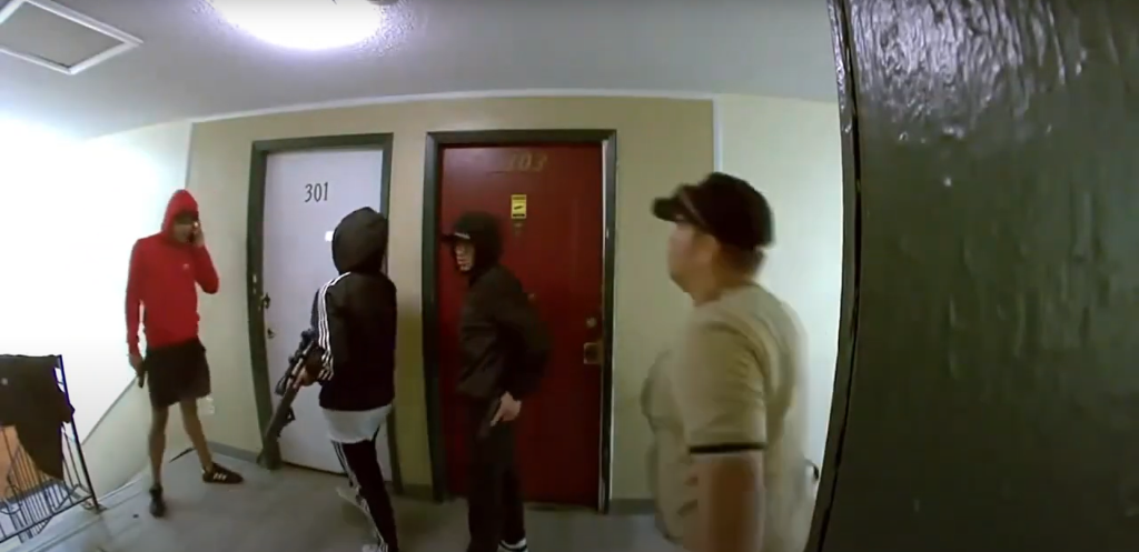 Armed Venezuelan gang Tren de Aragua overrun an apartment building in Aurora, Colorado, extorting money in exchange for 'protection'. (Source: Edward Romero / Aurora Police Department)