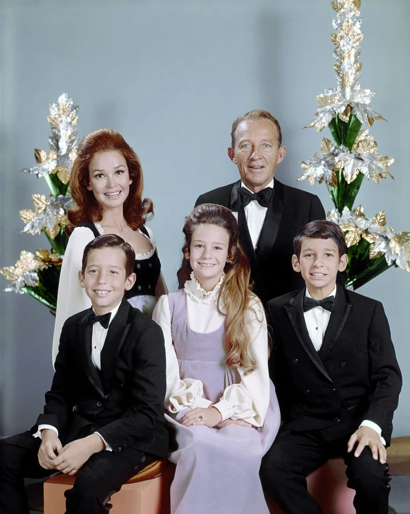 Kathryn Crosby, Actress And Widow Of Bing Crosby, Dies At 90 2 The Crosby family in the early 1970s, clockwise from top left: Kathryn, Bing, Harry, Mary and Nathaniel. (Image Credit: Everett Crosby / Bing Crosby's brother)