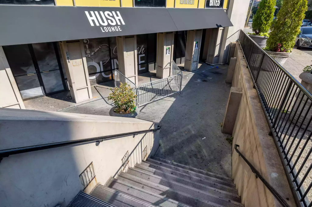 Birmingham Mass Shooting: 4 Dead, 21 Injured in Targeted Attack 2 The Hush hookah lounge, where the Birmingham mass shooting happened, on Sept. 21, 2024. (Image Credit: Vasha Hunt / Associated Press)