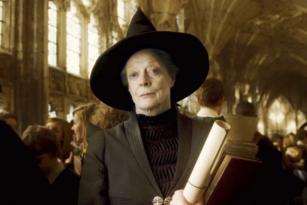 Maggie Smith, Beloved Professor of ‘Harry Potter’ Dies at 89 2 Dame Maggie Smith as Professor Mcgonagall in the "Harry Potter" series. While the cause of Maggie Smith death is still undisclosed to the public, we knew that she was battling breast cancer while on the set of "Harry Potter" (Image Credit: Warner Bros.)