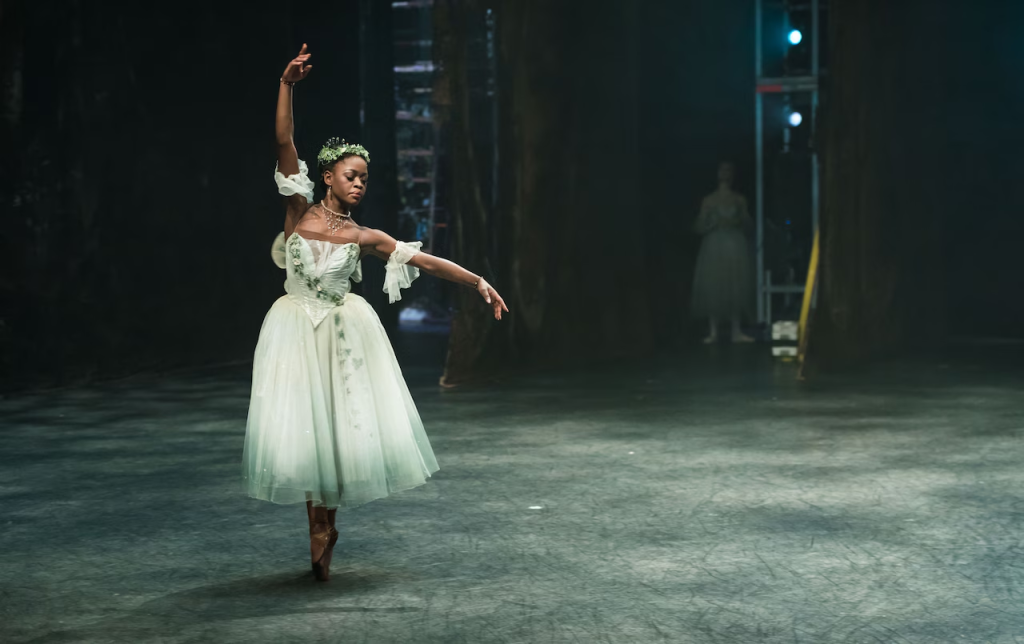 Michaela DePrince in "Giselle" with the English National Ballet in London in 2017. (Credit: Ian Gavan / Getty Images)