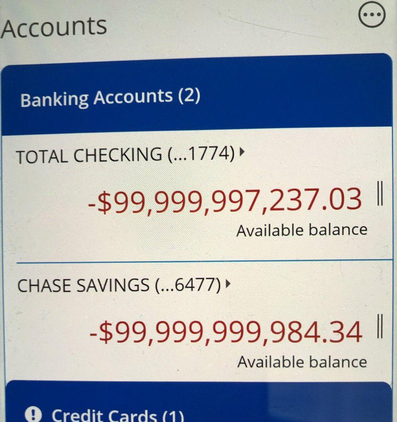 Chase Bank Glitch: The Viral Rumor and the Reality Behind It 2 To those that have exploited the Chase Bank glitch, Chase Bank have deducted the exact amount that was withdrawn to those accounts. (Image Credit: @blvckkgrip Twitter)