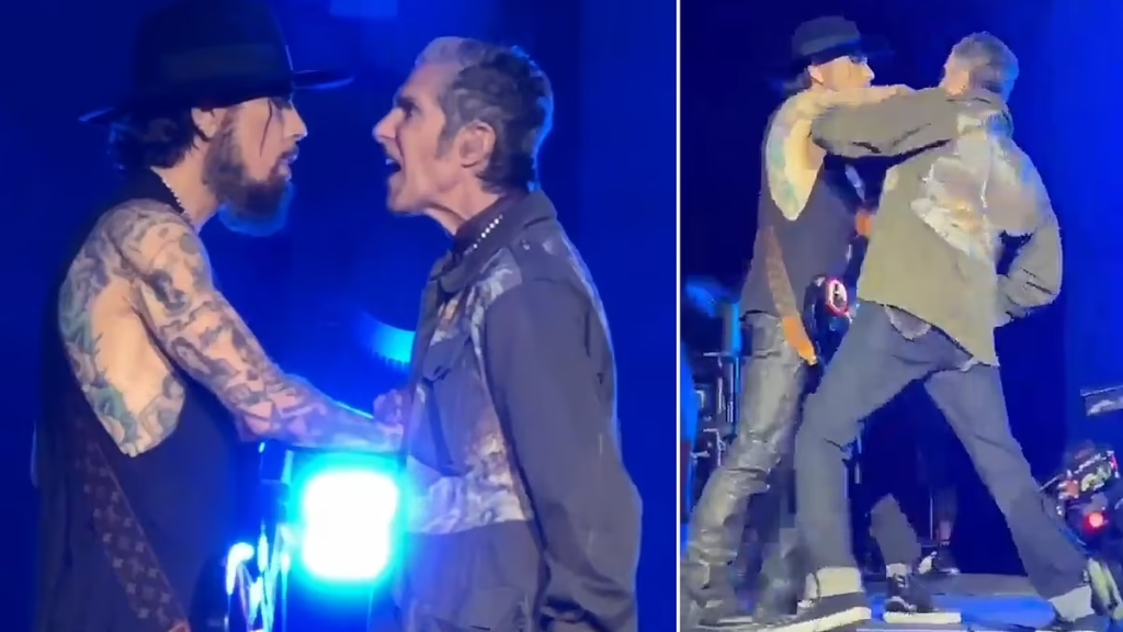 Jane's Addiction Reunion Concert Ends In Chaos As Perry Farrell And Dave Navarro Clash.