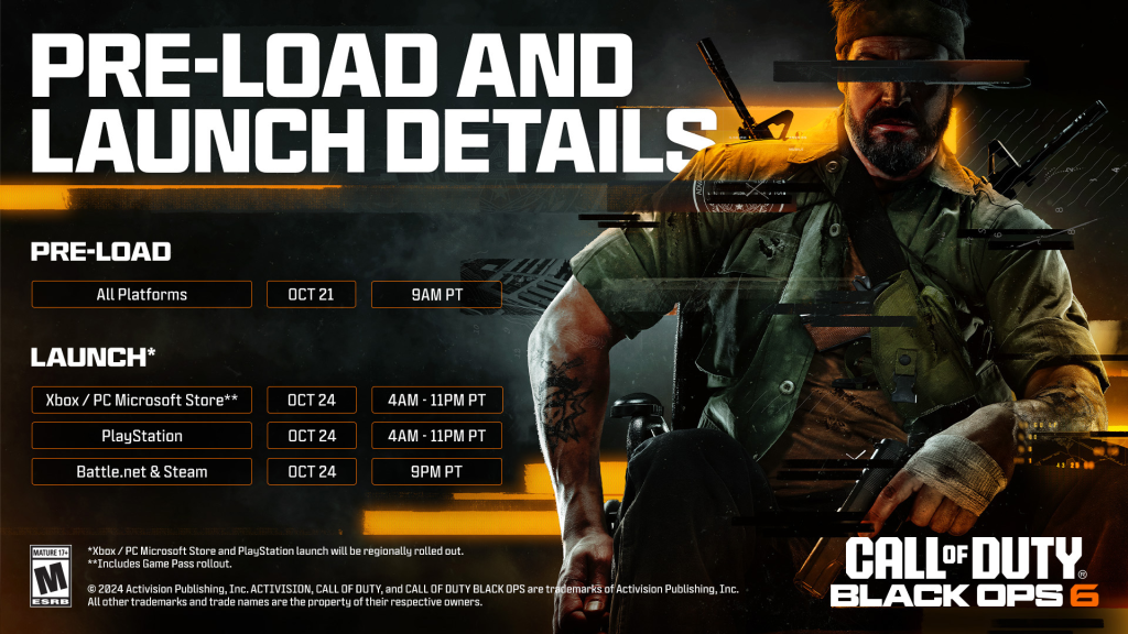 Call of Duty: Black Ops 6 Release Date And Time 2 Prior to the BO6 release date, you can preload the game on all release platforms. (Image Credit: Activition)
