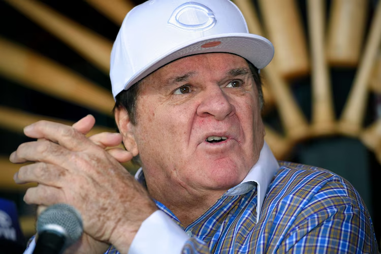 Baseball Legend Pete Rose Passed Away At 83: A Life Of Triumph And Controversy 3 Former Reds player and manager Pete Rose speaks at a news conference in Las Vegas regarding his sanction by the MLB. (Credit: Mark J. Terrill)