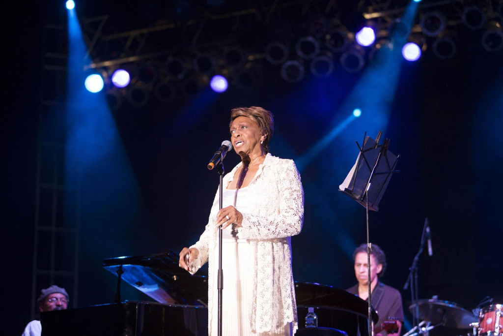 Cissy Houston performs during the 30th Anniversary Martin Luther King Jr. Concert Series Gospel Night at Wingate Field on August 20, 2012 in Brooklyn. (Image Credit: Cory Schwartz/Getty Images)