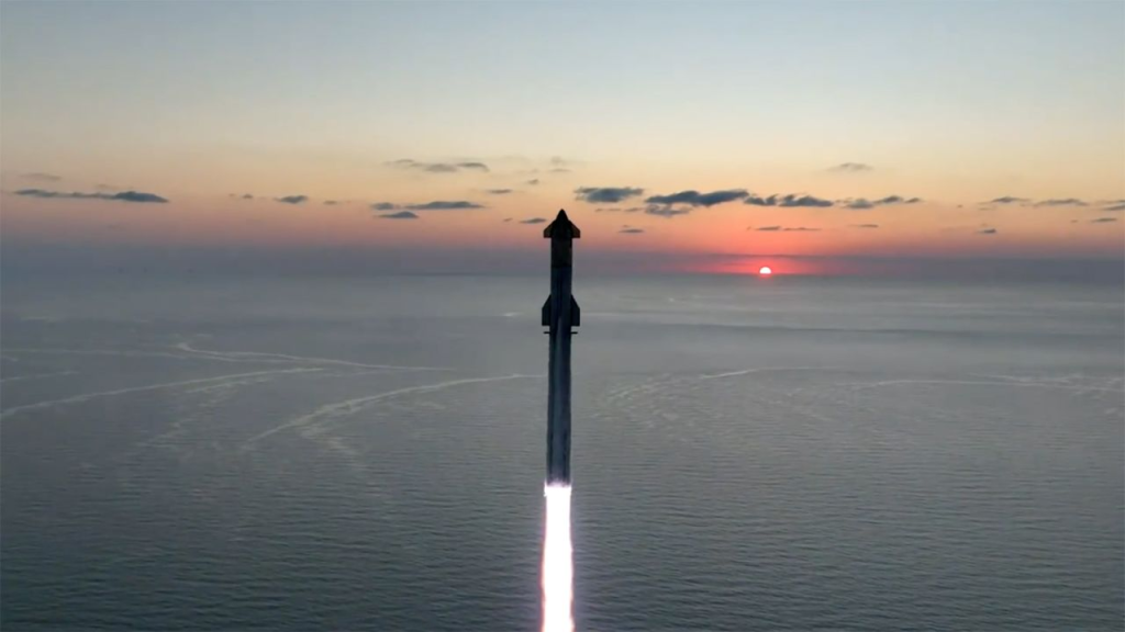 SpaceX Starship Launch: Breaking New Ground with Starship Flight 5 1 The SpaceX Starship launch near Boca Chica, Texas, on Sunday, October 13. (Image Credit: SpaceX)