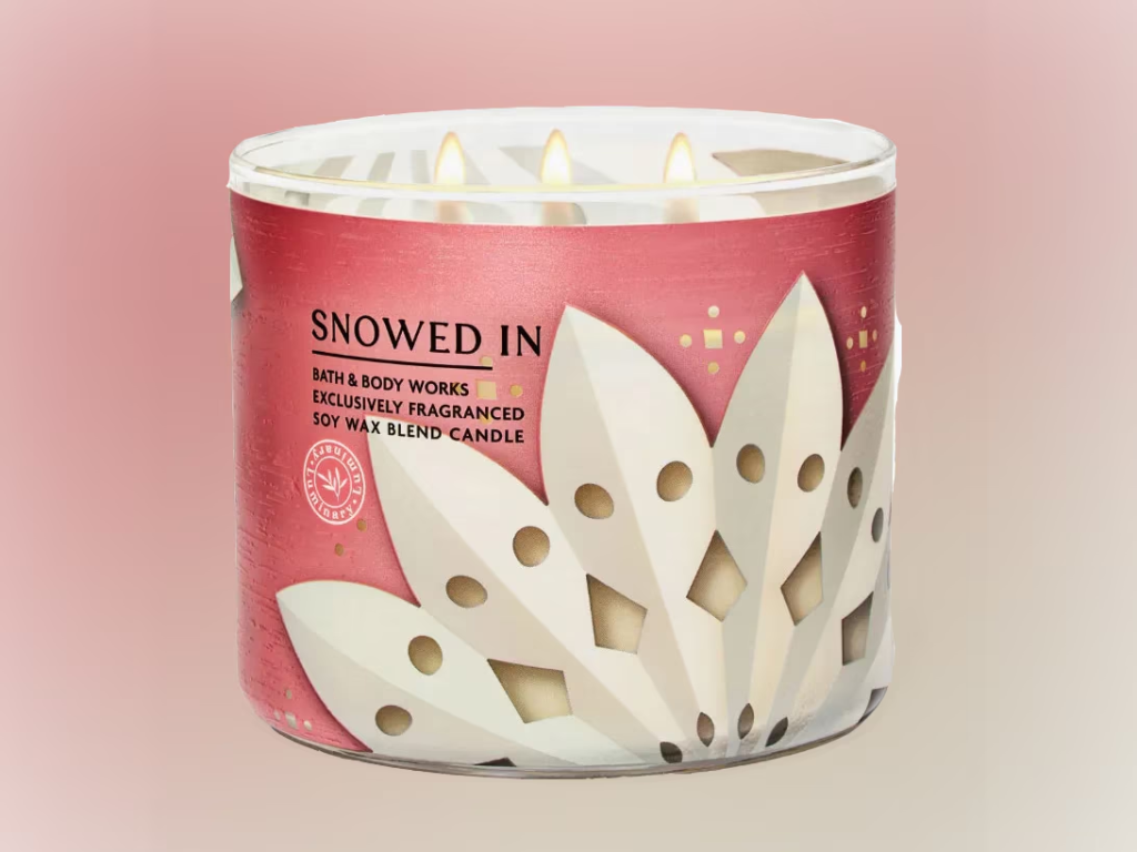 Bath & Body Works Candle Backlash Over "Snowed In" Design Resembling KKK Hoods 1 Bath & Body Works KKK label design for their Winter-themed product line might not be intentional. (Image Credit: Bath & Body Works)