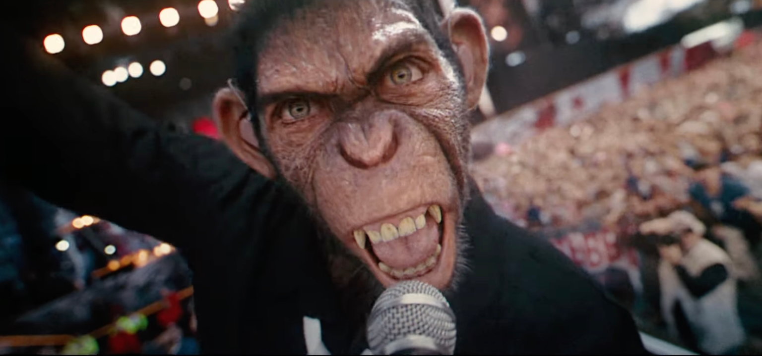 ‘Better Man’: The Unconventional Robbie Williams Biopic, as a CGI Monkey. (Image Credit: Paramount Pictures)
