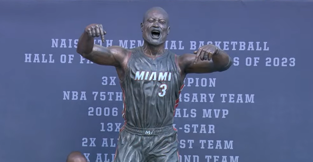 Dwyane Wade Statue Reveal: Honoring "This is My House" Moment, or Another Ronaldo Statue Incident ? (Image Credit: Miami Heat)