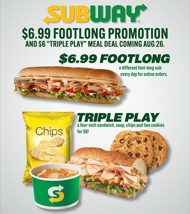 Subway ends $6.99 meal deal just after a month of it's launch. (Image Credit: Subway)