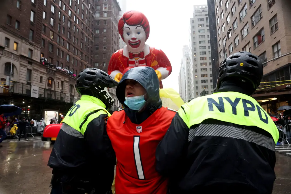 The Macy’s Thanksgiving Day Parade protest ends with 25 individuals arrested by the NYPD. (Image Credit: REUTERS)