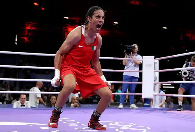 Imane Khelif Medical Report Leaked Reveals XY Chromosomes 4 Algerian boxer Imane Khelif celebrates her victory in the women’s boxing 66-kilogram quarterfinal match at the Paris Olympics on Aug. 3, 2024. (Image Credit: Richard Pelham/Getty Images