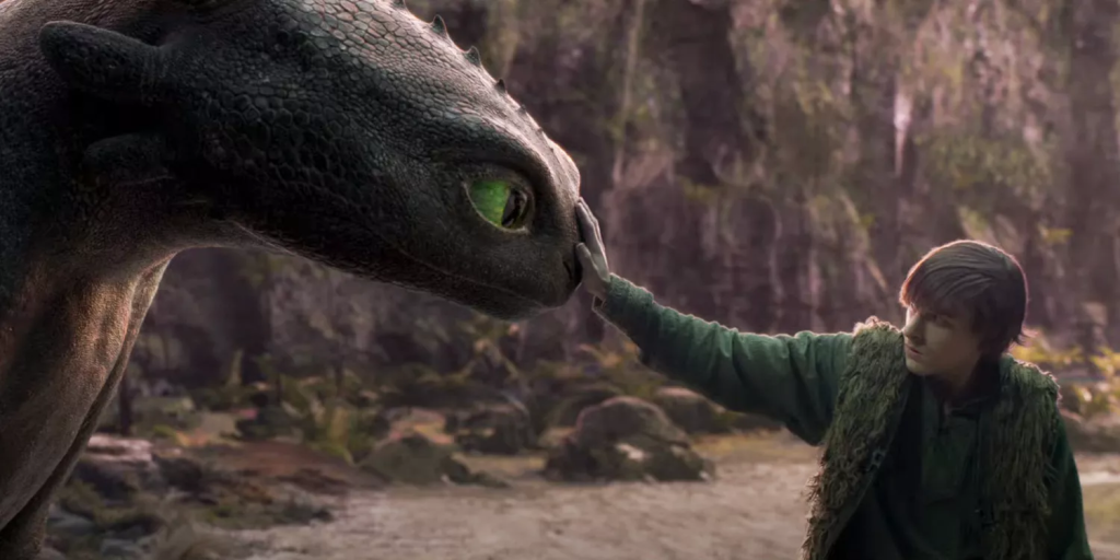 Live-Action How to Train Your Dragon Trailer: Cast Controversy 1 Toothless meets Hiccup (Mason Thames) in first 'How to Train Your Dragon' live-action trailer. (Image Credit: Universal Pictures)