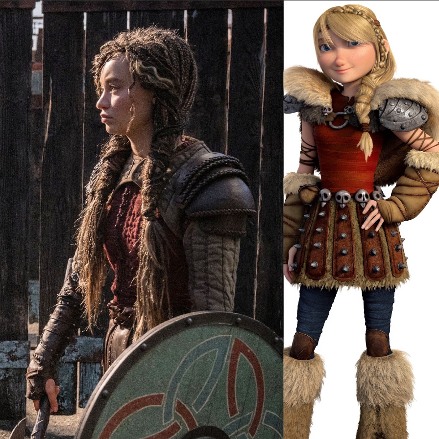 Live-Action How to Train Your Dragon Trailer: Cast Controversy 3 Fans have been comparing Nico Parker in the live action How To Train Your Dragon to Astrid in the original animated film. (Image Credit: Universal Pictures)