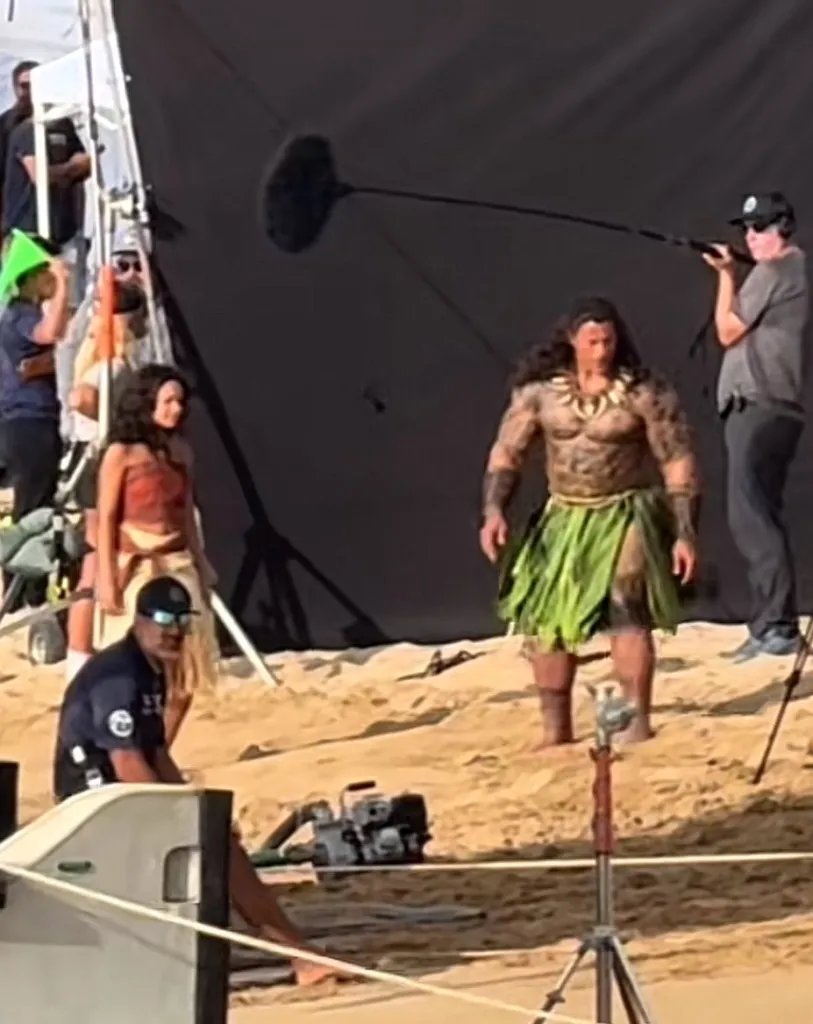 Moana 2 and Live-Action Adaptation: What You Need To Know 3 Dwayne Johnson and Catherine Laga’aia as Maui and Moana have been leaked during production in Hawaii for the live-action Moana movie.