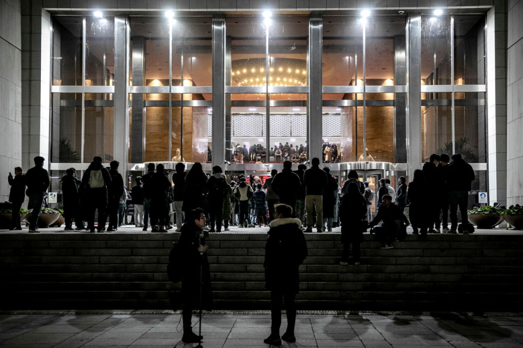 Why Did South Korea Martial Law Was Suddenly Declared? 3 Protesters gather outside the National Assembly after President Yoon Suk Yeol declared martial law in South Korea, early on Wednesday, December 4th. (Credit: Bloomberg / Getty Images)